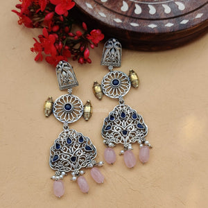 “Geet” Silver Look Alike Oxidised Earring “Geet” Silver Look Alike Oxidised Earring