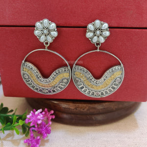 "Himanshi" Silver Look Alike Oxidized Earring "Himanshi" Silver Look Alike Oxidized Earring