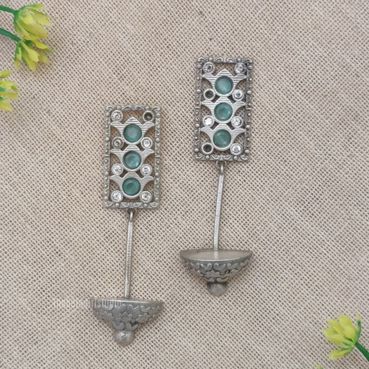"Frostez" Silver look Alike Stone Earrings