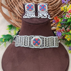 Oxidised choker necklace Oxidised choker necklace