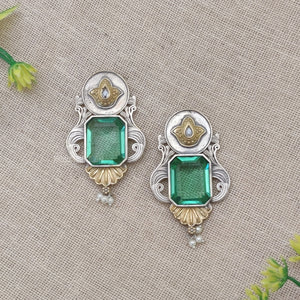 dual tone earring dual tone earring