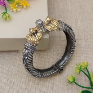"Elephanza" Silver Look Alike Dual Tone Kada "Elephanza" Silver Look Alike Dual Tone Kada