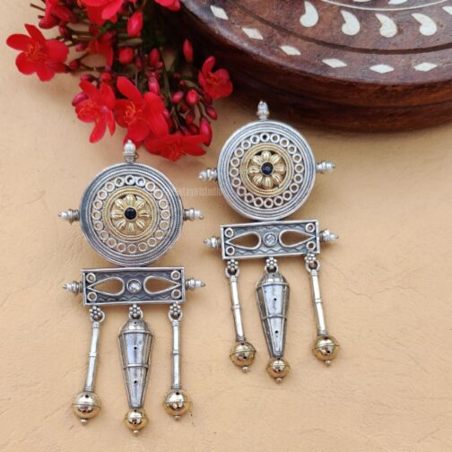 “Rosie” Silver Look Alike Oxidised Earring