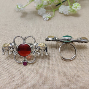 Elephant silver look alike ring Elephant silver look alike ring