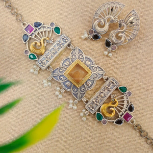dual tone choker set dual tone choker set