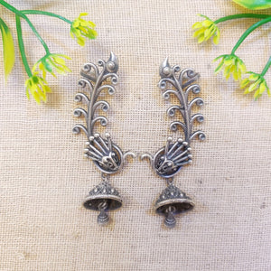 “Peacock” Silver Look Alike Oxidised Earcuff “Peacock” Silver Look Alike Oxidised Earcuff