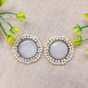 "Dusky" Silver Look Alike Stud Earrings "Dusky" Silver Look Alike Stud Earrings