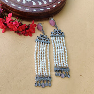 “Anneri” Silver Look Alike Oxidised Earring “Anneri” Silver Look Alike Oxidised Earring