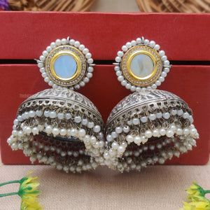 "Silvia" Silver look alike Oxidised Earring "Silvia" Silver look alike Oxidised Earring