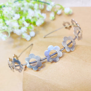Oxidised silver hair band Oxidised silver hair band