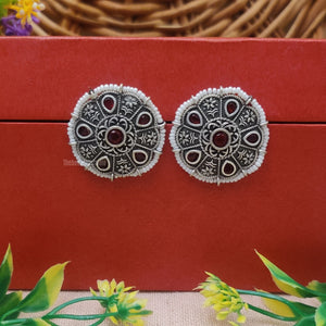 "Silox" Silver Look Alike Oxidised Stud "Silox" Silver Look Alike Oxidised Stud