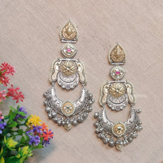 "Greeva" Silver Plated Earring