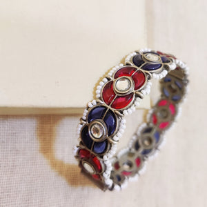 "Tatsat" Silver Look Alike Stone Kadas "Tatsat" Silver Look Alike Stone Kadas
