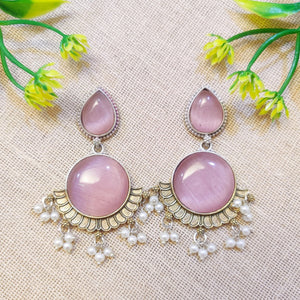 light pink stone earrings light pink stone earrings