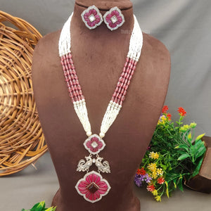 "Aumkara" Silver Look Alike Oxidised Necklace "Aumkara" Silver Look Alike Oxidised Necklace