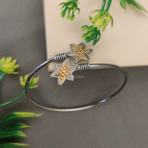 "Arunita" Silver Look Alike Dual Tone Bracelet "Arunita" Silver Look Alike Dual Tone Bracelet