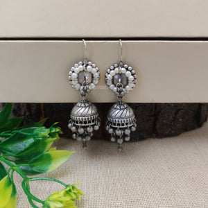 "Motti" Silver Look Alike Oxidised Dangler "Motti" Silver Look Alike Oxidised Dangler