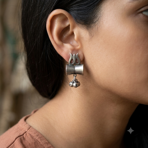 Trillin Trishul Oxidised Stud Earrings Trillin Trishul Oxidised Stud Earrings