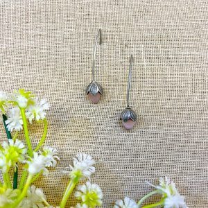 "Ivy" Silver Look Alike Stone Earing "Ivy" Silver Look Alike Stone Earing