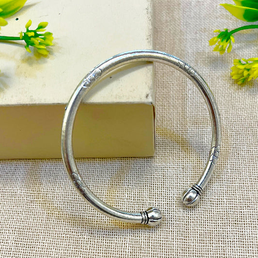 "Tanit" Silver Look Alike Kada Bracelet