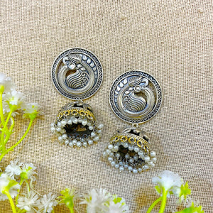 Dual Tone Jhumka earrings Dual Tone Jhumka earrings