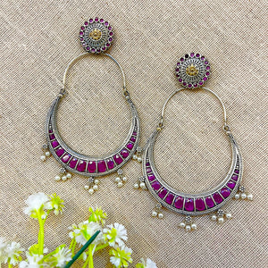 "Vega" Silver Look Alike Oxidised Earring "Vega" Silver Look Alike Oxidised Earring
