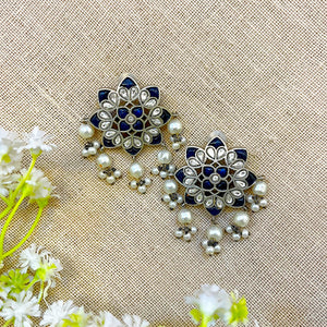 blue ear stud blue ear stud