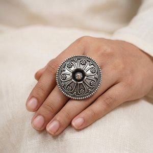 "Tiara"Silver Look Alike Oxidized Ring "Tiara"Silver Look Alike Oxidized Ring