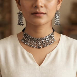 "Ring"Silver Look Alike Choker "Ring"Silver Look Alike Choker