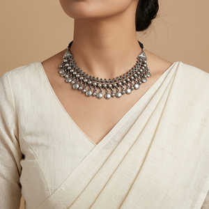 "Wina" Silver Look Alike Oxidized Choker "Wina" Silver Look Alike Oxidized Choker