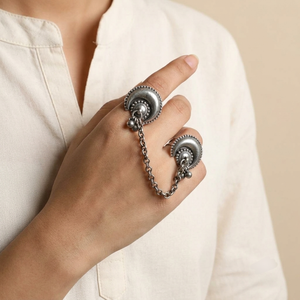 "Kari"Silver Look Alike Oxidized Ring "Kari"Silver Look Alike Oxidized Ring