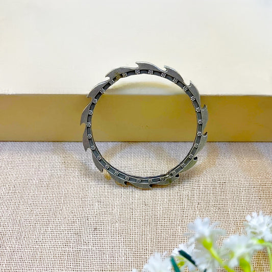 "Mini Spike" Silver Look Alike Oxidised Bangles