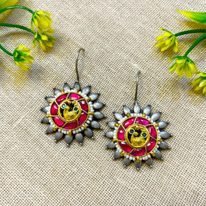 "Amri" Silver look alike Oxidised Dangler "Amri" Silver look alike Oxidised Dangler
