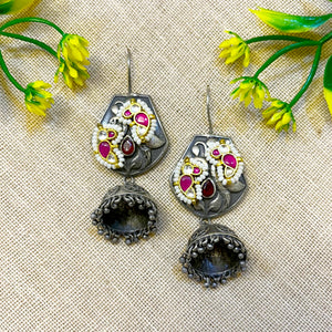 Black Dangle jhumka Earrings Black Dangle jhumka Earrings