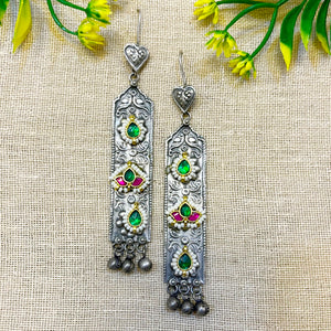 "Eleg" Silver look alike Oxidised Dangler "Eleg" Silver look alike Oxidised Dangler