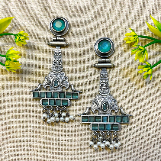 "Sphere" Silver Look Alike Earring