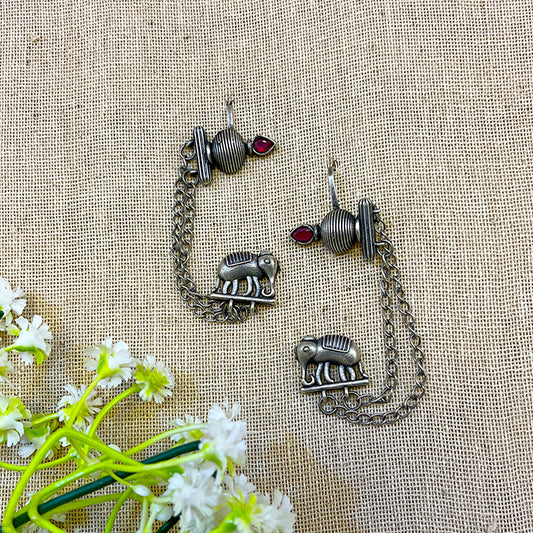 "Orea" Silver Look Alike Earcuffs