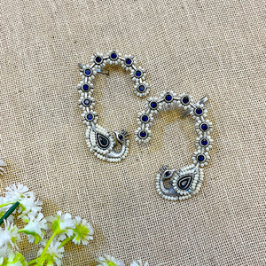 "Inaya" Silver Look Alike Stone Earcuffs "Inaya" Silver Look Alike Stone Earcuffs