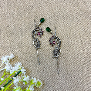 " Earlette" Silver Look Alike Oxidised Earcuff " Earlette" Silver Look Alike Oxidised Earcuff