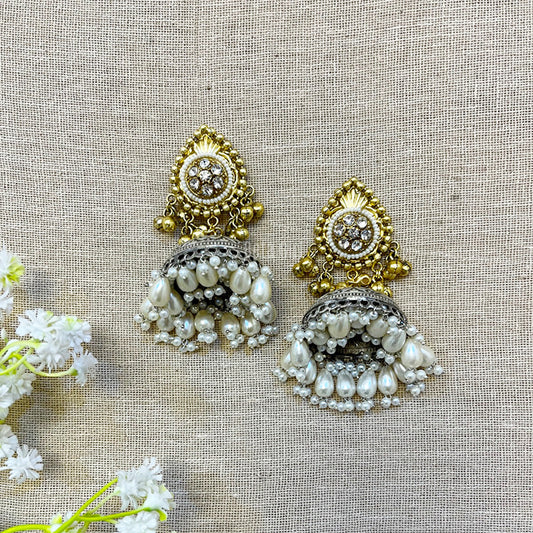 "Pearl" Silver Plated Earrings
