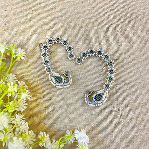 "Inaya" Silver Look Alike Stone Earcuffs "Inaya" Silver Look Alike Stone Earcuffs