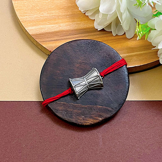 "Shivji" Silver Look Alike Oxidized Rakhi