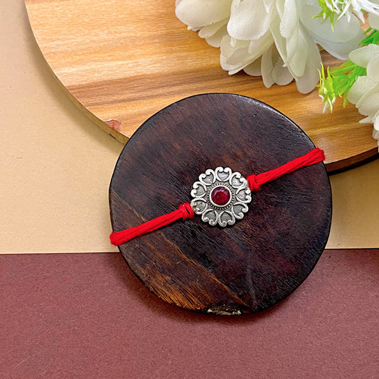 "Flopy" Silver Look Alike Oxidized Rakhi