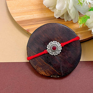 "Flopy" Silver Look Alike Oxidized Rakhi "Flopy" Silver Look Alike Oxidized Rakhi