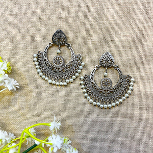 silver hoop jhumka earrings silver hoop jhumka earrings