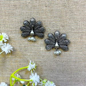 "Breeze" Silver Look Alike Oxidized Earring "Breeze" Silver Look Alike Oxidized Earring