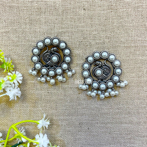 "Mystic" Silver Look Alike Oxidized Earring "Mystic" Silver Look Alike Oxidized Earring