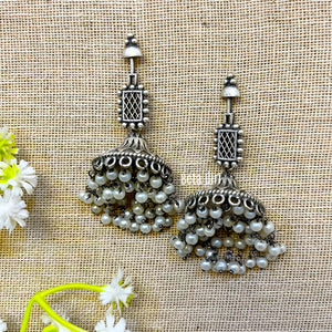 "Celestial" Silver Look Alike Oxidised Earring "Celestial" Silver Look Alike Oxidised Earring