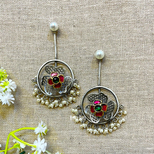 "Starry" Silver Look Alike Oxidized Earring "Starry" Silver Look Alike Oxidized Earring