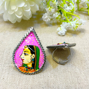 Pink Oxidided big ring Pink Oxidided big ring